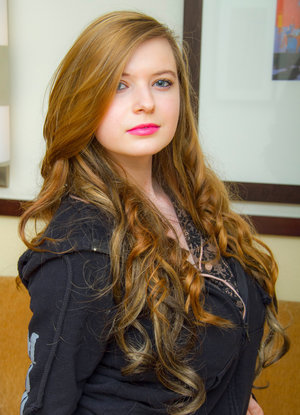 18 year old girl Emily Bender loses her virginity during sex on a leather sofa